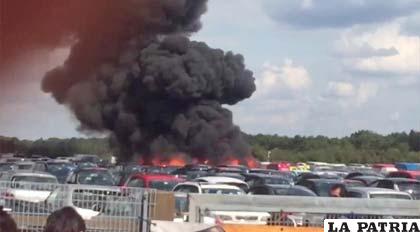 El momento del accidente /globovision.com