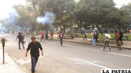 Estudiantes de la UMSS que por cinco meses asumieron medidas de protesta /ABI