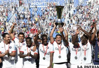 El festejo de los jugadores del PSG /perfil.com