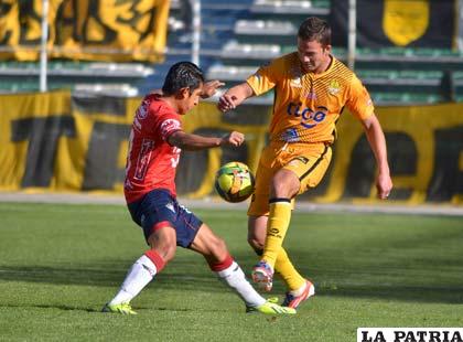 La acción del partido que se jugó ayer en el 