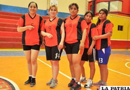 Las integrantes del equipo de Fisioterapia