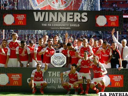 El Arsenal, campeón de la Community Shield /foxsportsla.com