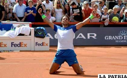 El festejo del español español Rafael Nadal /eluniversal.com