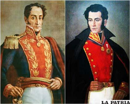 Los Libertadores Simón Bolívar y Antonio José de Sucre