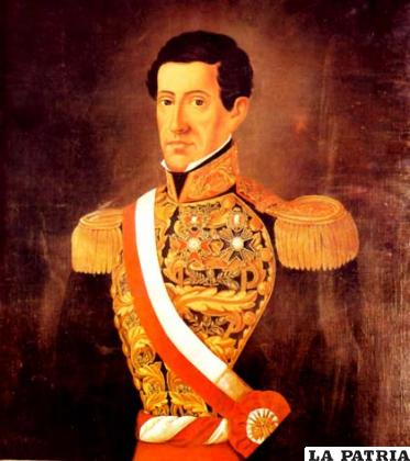 General Agustín Gamarra, amigo y luego rival del Mariscal Santa Cruz