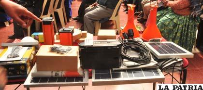Instrumentos para instalar el sistema fotovoltaico