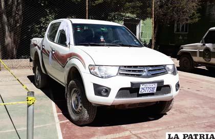 La camioneta fue precintada