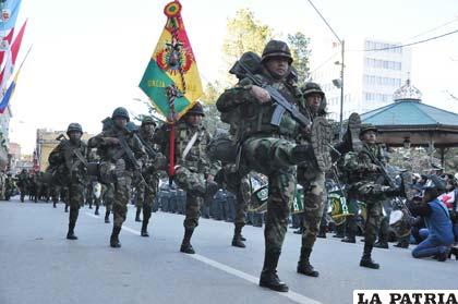 Conscriptos del Regimiento de Infantería RI-21 