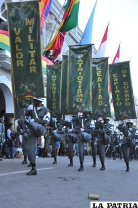 Los valores militares