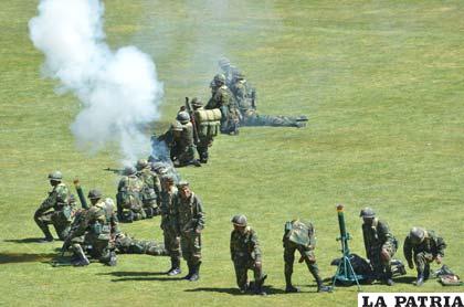 Técnicas de tiros que ejecutaron conscriptos del Regimiento Tocopilla