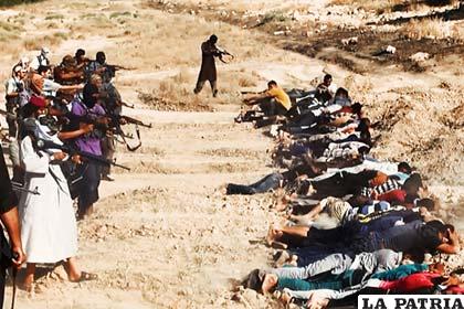 El grupo yihadista  fusiló  a 300 funcionarios iraquíes en un campamento /theobjective.com