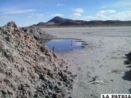 Lado Sur del lago Poopó