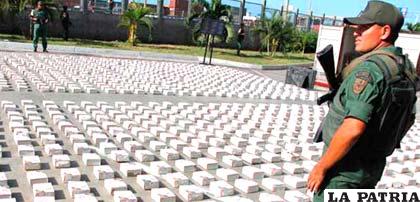 Se decomisó un promedio anual de 55,7 toneladas de droga entre 2005 y 2015 en Venezuela /2001.com.ve