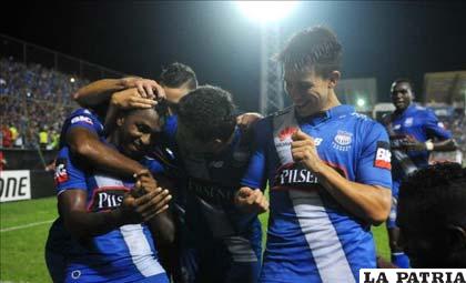 El festejo de los integrantes de Emelec /mundodeportivo.com