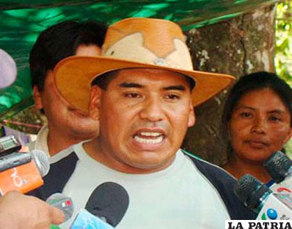 El presidente continental de la Nación Guaraní, Celso Padilla /opinion.com.bo