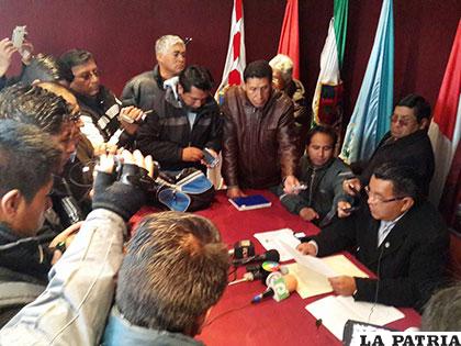 Durante la conferencia donde Murillo presentó su renuncia