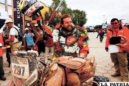 Wálter Nosiglia fue tercero en el Dakar, para los bolivianos el número uno