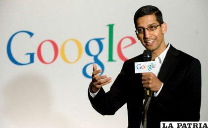 Sundar Pichai es el consejero delegado de Google