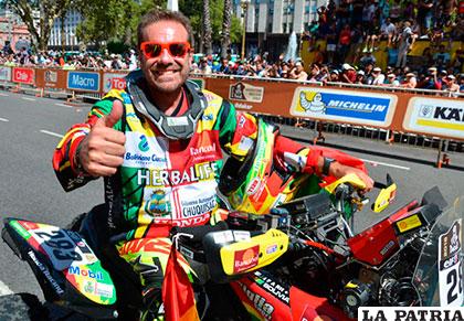 El piloto boliviano Walter Nosiglia