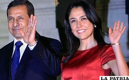El presidente de Perú, Ollanta Humala y su esposa Nadine Heredia /agoramagazine.it