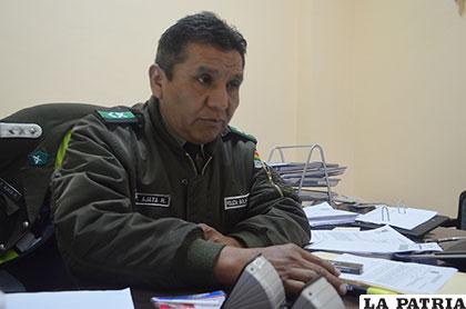 El director de Seguridad Ciudadana, suboficial Fernando Ajata