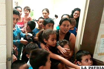 Niños que son rescatados en la frontera con Estados Unidos /publinews.gt
