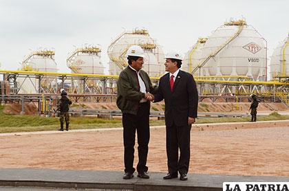 Los presidentes Evo Morales y Horacio Cartes /ABI