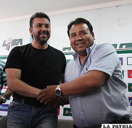 Ortega fue el encargado de presentar a Baldivieso