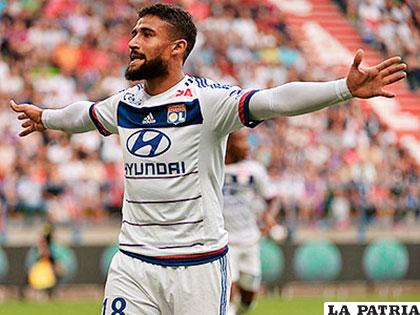 Nabil Fekir anotó un triplete para el Lyon /espn.com