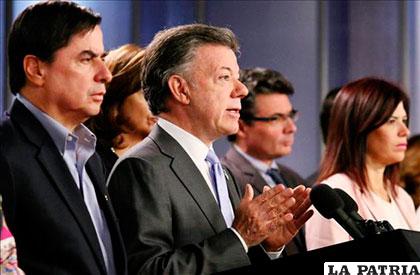 El presidente de Colombia, Juan Manuel Santos, informa que se debe precautelar la salud de sus compatriotas