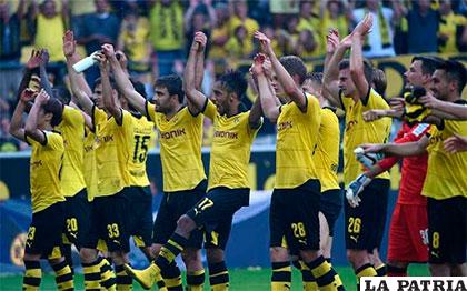 El festejo de los jugadores del Borussia Dortmund /sport.es