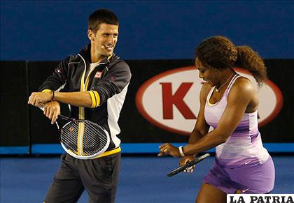 Novak Djokovic y Serena Williams son los favoritos /cronio.sv