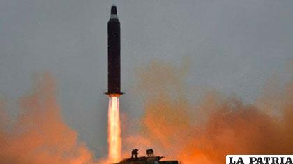 Misil lanzado por Corea del Norte