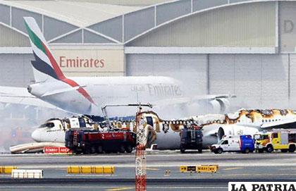 El avión de la compañía Emirates Airlines /EFE
