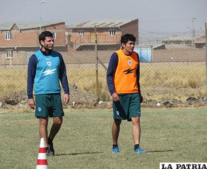 Ayer entrenaron en su campo de la zona de Vinto