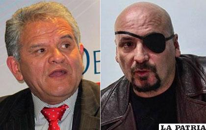 Rolando Villena y David Tezanos, ex y actual defensor del pueblo /noticiasfides.com