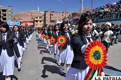 El civismo presente en el colegio 