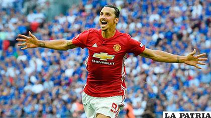 Zlatan Ibrahimovic marcó el gol del triunfo para el Manchester United /AS.COM