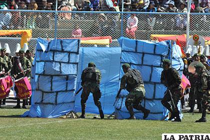 Tácticas militares ejecutadas con precisión