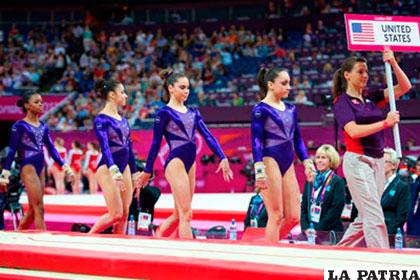 El equipo de gimnasia de Estados Unidos