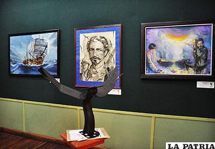 Obras ganadoras del premio Eduardo Abaroa 2015, que se expusieron en la Casa de la Cultura Simón I. Patiño /Archivo