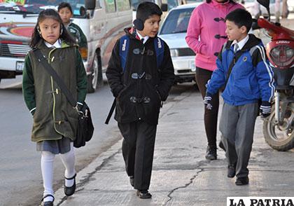 Estudiantes ingresaran en horario normal desde el lunes /Archivo