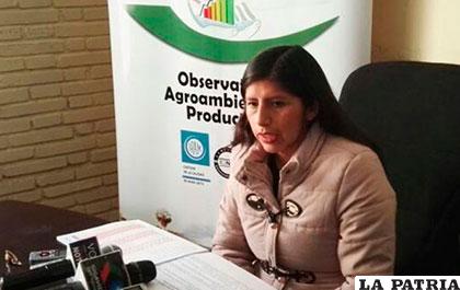 Melisa Ávalos, coordinadora del Observatorio Agroambiental y Productivo /ANF