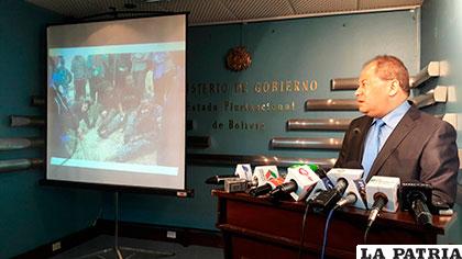 El ministro Romero, hizo referencia al uso de explosivos /ABI