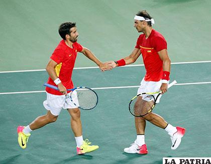 Rafa Nadal y Marc López conquistaron oro en tenis dobles