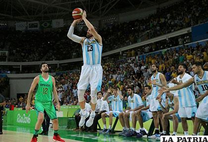 Partido que se definió en los últimos segundos en favor de Argentina