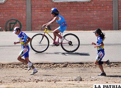 Los deportistas no descuidaron su trabajo de preparación