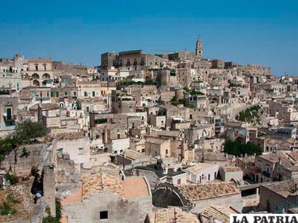 Una vista de la patrimonial ciudad de Matera