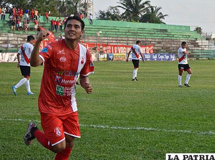 José Alfredo Castillo marcó el gol de la victoria de Guabirá /APG