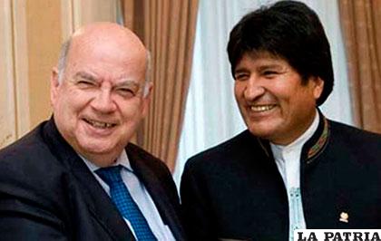 Morales e Insulza /BOLIVIA.COM